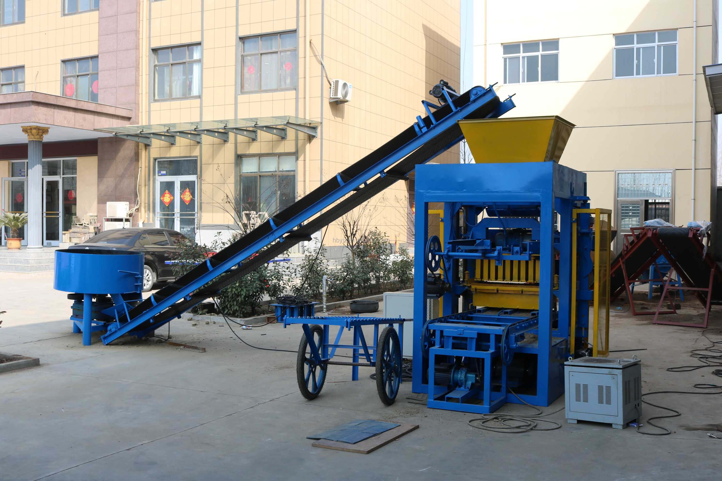 fly ash brick and concrete making machine