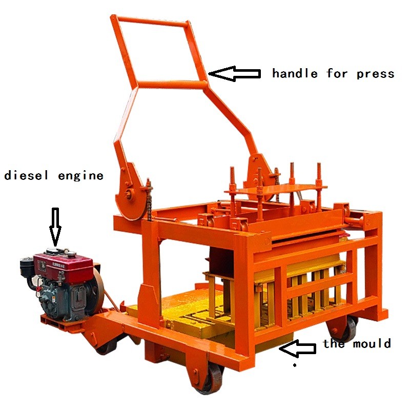 diesel mobile block making machine 